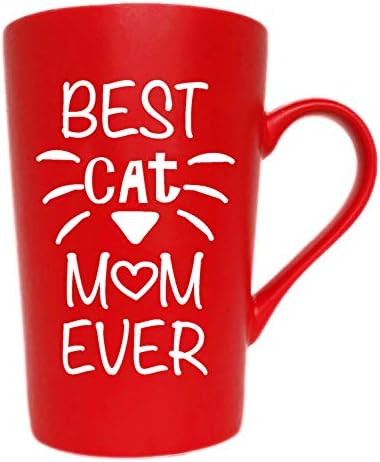 מאואג אמהות יום מתנות מצחיק חתול אמא קפה ספל חג המולד מתנות, הטוב ביותר חתול אמא אי פעם חמוד
