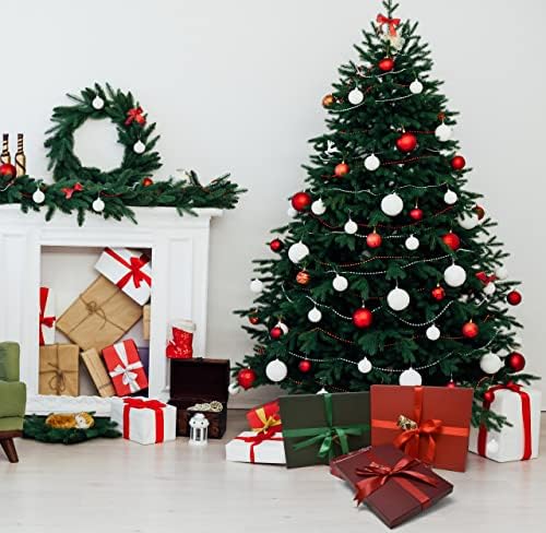 חג המולד קינון מתנת קופסות מלבן 3 חבילה קרדינל קישוט פתית שלג עיצוב חג המולד מוערם הלבשה תיבת עם מכסים