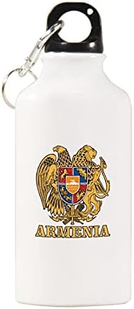 מעיל הזרועות של ארמניה קל משקל בקבוק מים ספורט BPA בחינם עם מחזיק מפתחות וכובע בורג 600 מל