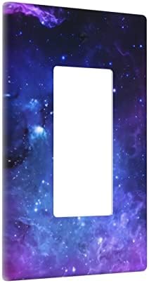 גלקסי כחול נדנדה יחיד מתג אור קיר לוח קיר שקע דקורטיבי 1 לוחית פנים של כנופיה לילדים מטבח חדר שינה בחדר חדר