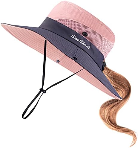 COORABY ילדים קיץ UV SUN HAT כובע חור כובע חור רחב שוליים כובע דיג כובע חוף מתקפל