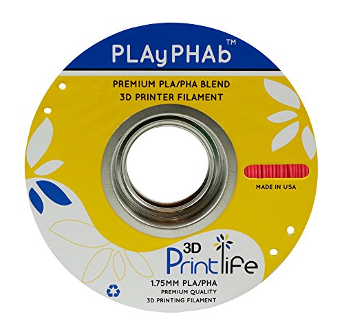 תלת מימד printlife playphab חוזק גבוה PLA/PHA 1.75 ממ נימה מדפסת תלת מימדית אפור, דיוק ממדי