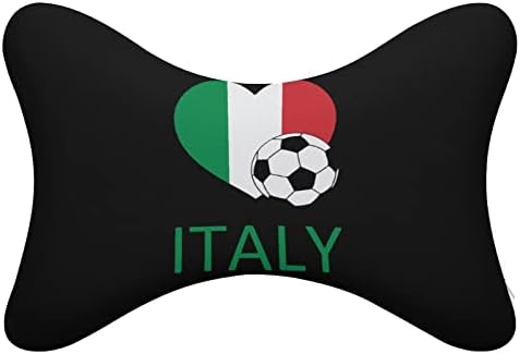 אהבה איטליה מכונית כדורגל כרית צוואר לנהיגה סט של 2 מושב כרית ראש כרית ראש מנוחה תמיכה באביזרי פנים אביזרים