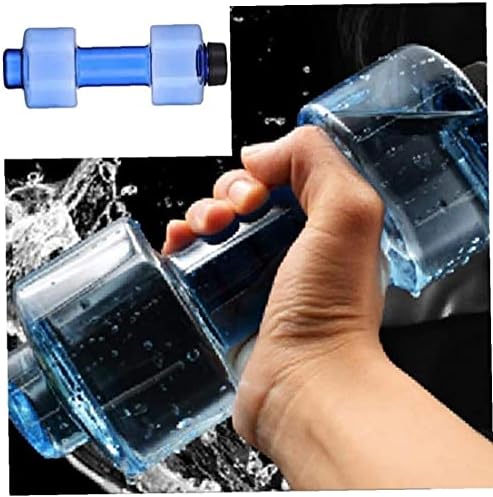 בקבוקי מים בצורת משקולת 550 מיליליטר פלסטיק נייד בקבוק שתייה חסין דליפות לכושר ספורט לשני המינים כחול