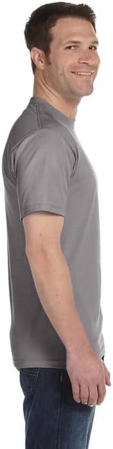 חבילת חולצת טריקו לגברים של Hanes Essentials, טיז שרוול קצר של גברים, חולצות טריקו כותנה של גברים לגברים, אריזת