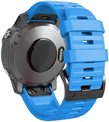 NFRFK 26 22 ממ כושר מהיר שעון שעון עבור Garmin Fenix ​​7 7x 6x 6Pro Watch Silicone רצועת רצועת כף יד קלה עבור