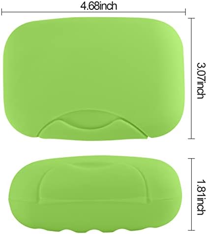 אינובאט 2 יחידות פלסטיק סבון מקרה מחזיק מיכל תיבת בית חיצוני טיולי קמפינג נסיעות אור ירוק