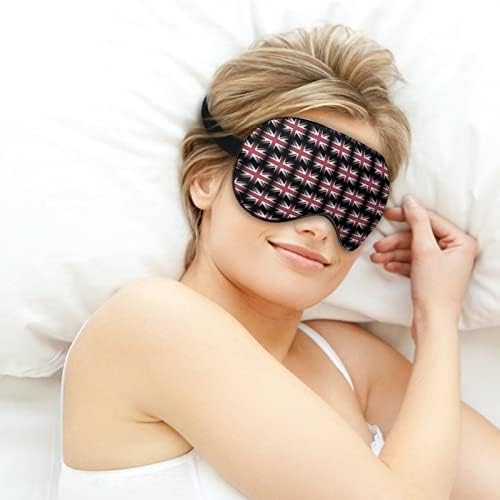 מסכת עיניים דגל בריטניה בריטניה ללימודי שינה בליל עיוורון עם רצועה מתכווננת לגברים נשים מטיילות יוגה תנומה