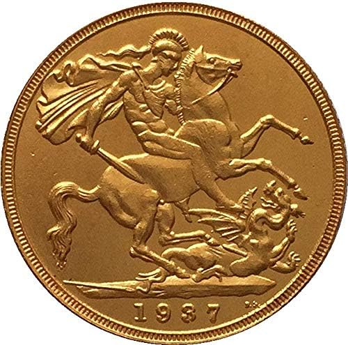 מטבע אתגר 1937 בריטניה ריבון - ג'ורג 'VI מטבעות העתקה קופיקולציה מתנות אוסף מטבעות