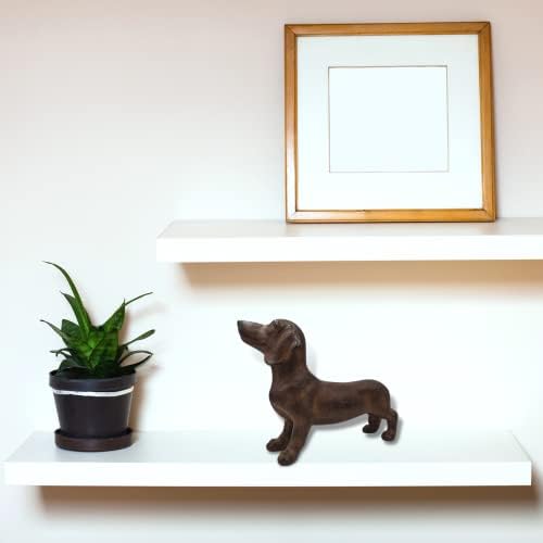שעה נוחה 8 פולירזין עומדת פסלון כלב כלב, סגנון עתיק לקישוט הבית, נחושת, אוסף דוגיילנד