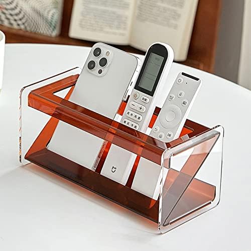 קופסת אחסון שולחן אקרילית של Moshou, מחזיק מארגן שולחן עבודה משרדי עט/טלפון/תיבת אחסון מרחוק