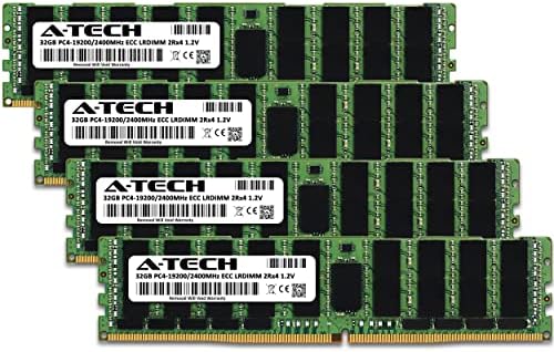 A -Tech 128GB ערכת זיכרון זיכרון זיכרון עבור HPE proliant DL560 G9 - DDR4 2400MHz PC4-19200 עומס ECC מופחת