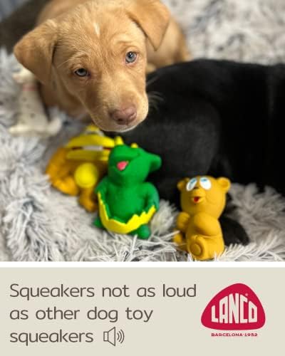 הגדר 6 צעצועים קטנים וחריקים נוספים לכלבים כלבים קטנים כלבים קטנטנים גומי טבעי עומד לאותם סטנדרטים בטיחותיים