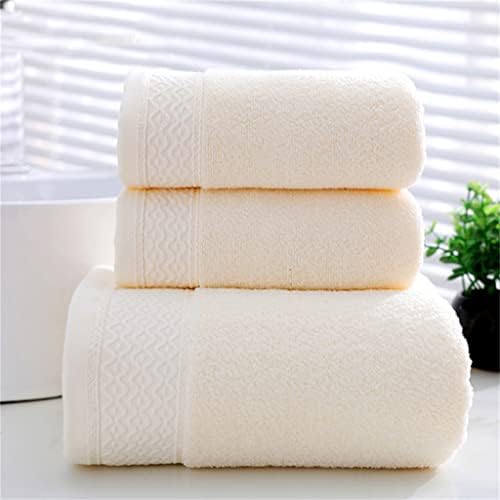מגבת רחצה של CSTZZ HATH HATY HASE גברים ונשים כותנה דקה סופגת מגבת אמבטיה מגבת צבעונית מגבת 3 חלקים (צבע: B, גודל