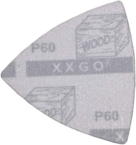 XXGO 63 PCS 3-1/8 אינץ 'מתנדנדים רפידות מלטש ריבוי מלטש ערכות אביזרים כוללות 60 PCS 60 נייר זכוכית משולש