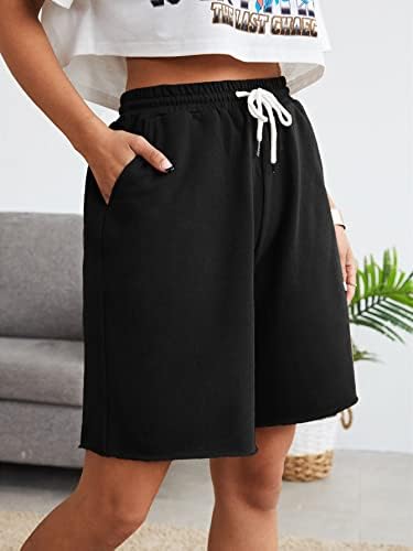 מכנסיים קצרים של LKTM שרוך מכנסיים קצרים מוצקים לנשים