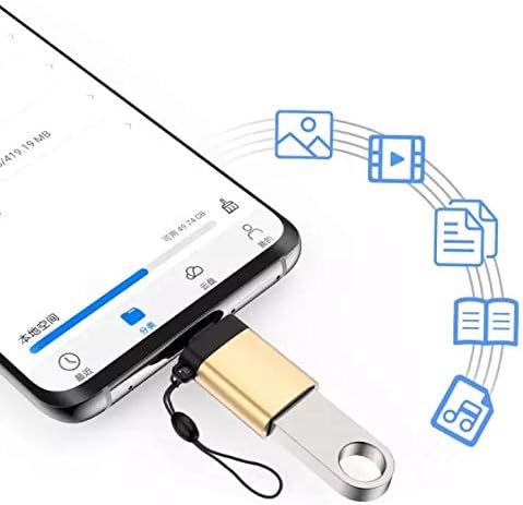 כבל Goxwave תואם ל- Ayaneo Air Pro - USB -C ל- PortChanger, USB Type -C OTG USB מחזיק מפתח נייד עבור Ayaneo