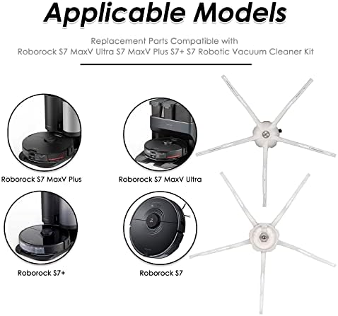 חלקי החלפת מברשת צדדית עבור Roborock S7 Series S7 S7+ S7 Maxv Ultra S8 Pro Ultra S8 S8+ Q7 Max