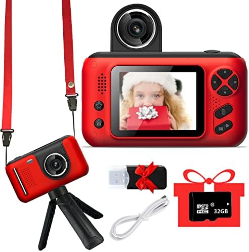 מצלמת ילדים, מצלמה דיגיטלית לילדים מצלמת סלפי לילדים מתנות צעצועים לפעוטות ל -3 4 5 6 7 8 בנים ובנות בני