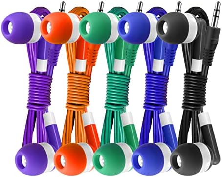 אוזניות Keewonda בתפזורת 30 חבילות צבע רב צבע לילדים אוזניות כיתות סטריאו קוויות באוזניות אוזניות