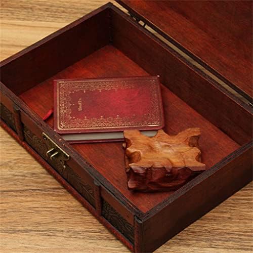 עתיק עץ תיבת רטרו מעודן אחסון תיבת סיני שולחן העבודה ספר תיבת ושונות מיון יצירתי מתנה