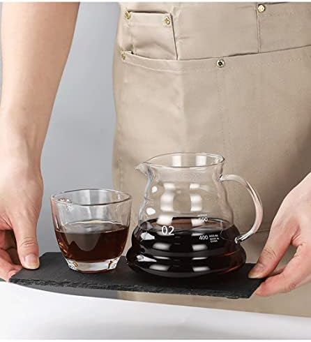 שרת קפה זכוכית למכונת קפה טפטוף, קפה קפה רגיל זכוכית, סיר קפה עם מכסה, ברור, 02 600 מל