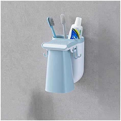 Lysldh יניקה מברשת שיניים מחזיק משחת שיניים משחת שיניים רכוב על קיר רכוב על חדר אמבטיה
