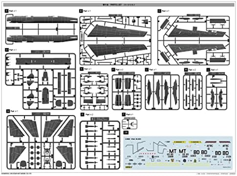 1/144 מפציץ אסטרטגי של חיל הים האמריקאי ב-52 שעות סימון מיוחד דגם פלסטיק ל-1008 ס מ