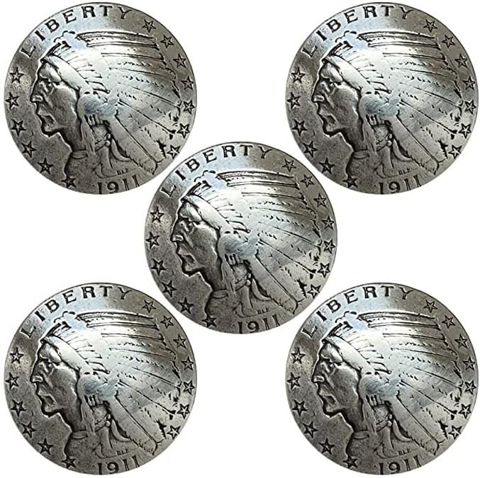 רבייה ראשית עתיקה רבייה מטבע קונצ'וס בגודל 7/8 , מערך קונצ'ו של קונצ'ו של 5