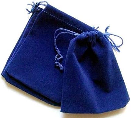 קטיפה כחולה 9 על 7 אינץ ' כ שקיות מתנת פוטלי תיק מגוון צבעים לחג המולד דיוואלי חג הפסחא יום הולדת