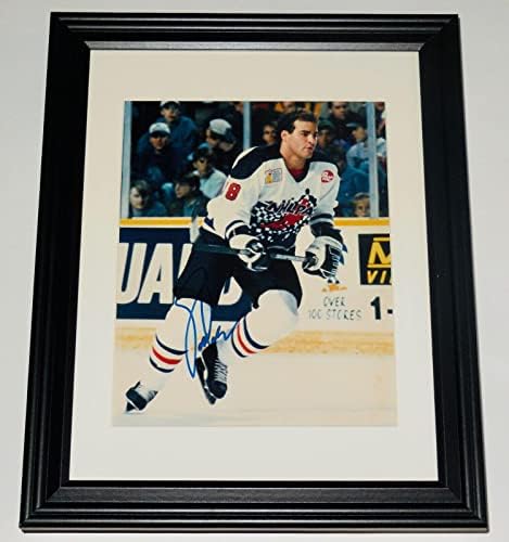 אריק לינדרוס חתימה 8x10 צילום צבע - פליירים/ריינג'רס! - תמונות NHL עם חתימה