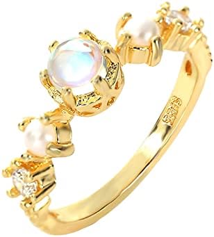 טבעות נישואין לנשים אופנה מעודנות טבעת הבטחה לאופל להבטחה לנשים זירקוניה טבעת אירוס