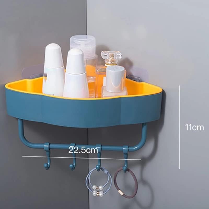 מדף מקלחת פינת קיר של SDGH עם וו מדף אמבטיה שמפו שמפו מחזיק מדף מקלחת מארגן מתלה לאחסון מטבח