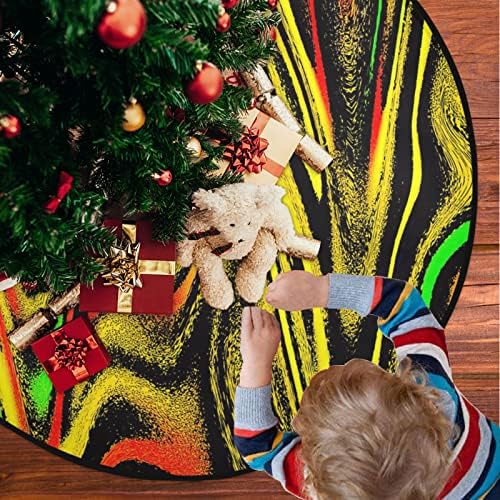מחצלת עץ חג המולד Visesunny צבע גלי זיג זג דפוס עץ עץ מעמד מחצלת מגן רצפה סופג עץ עץ מחצלת מגש
