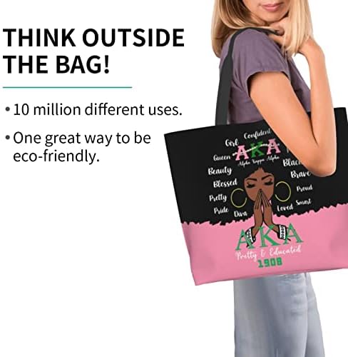 ירוק ורוד aka תיק כתף תיק כתף מתנה לנשים לבנות נערות מטבח לתיק נסיעות לשימוש חוזר תיק קניות מתקפל,