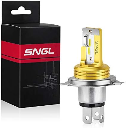 SNGL 9003 H4 LED LED פנס נורה HS1 HB2 P43T HI/LO קרן ללא מאוורר ללא בוהק IP67 Plug-and-Play 12V