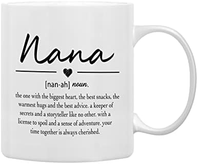 קאשווי ננה הגדרה קפה ספלי ספל, סבתא סבתא אמא של יום הולדת מתנות לנכדה נכד, הטוב ביותר סבתא ננה מתנות