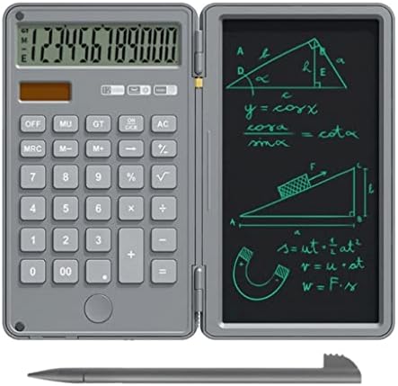 מחשבון Quul ו- Writing Pad 12 ספרות מחושבים שולחן LCD גדולים עם טבליות כתיבה חוזרות ונשנות למשרד פיננסי