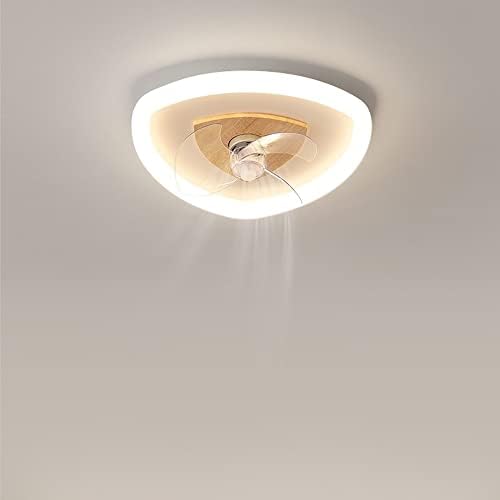 מאוורר תקרה נורדי DLSixyi עם אורות סומק אורות תקרה שלט רחוק, 30 וואט לעמעום LED 3 צבע 3 מהירויות