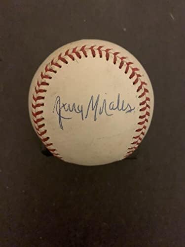 ג'רי מוראלס חתום על משחק רשמי השתמש בבייסבול - משחק חתימה של MLB משומש בייסבול
