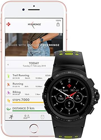 Mykronoz Zesport2, Multisport GPS Smartwatch, 6 Axis תאוצה, עיצוב שוויצרי