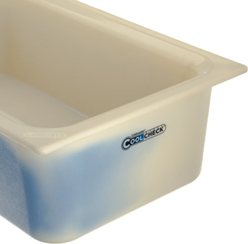 Carlisle Foodservice מוצרים CM1100C1402 ColdMaster CoolCheck 6 מחבת אוכל קר מבודד בגודל מלא, 15 ליטר, החלפת צבע,