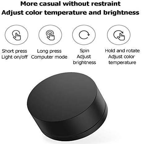מנורת משימות LED של Jucai E-קריאה ללא בוהק על המסך לעיניים טיפול בהירות מתכווננת/טמפרטורת צבע עם שלט רחוק
