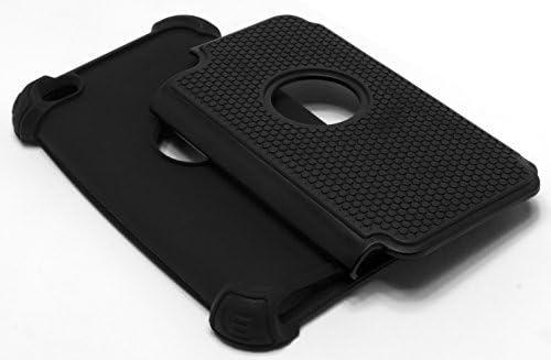 ipod touch 4 מארז, Bastex Hybrid Slim Fit Black Silicone כיסוי פלסטיק קשיח מארז הלם שחור של Apple