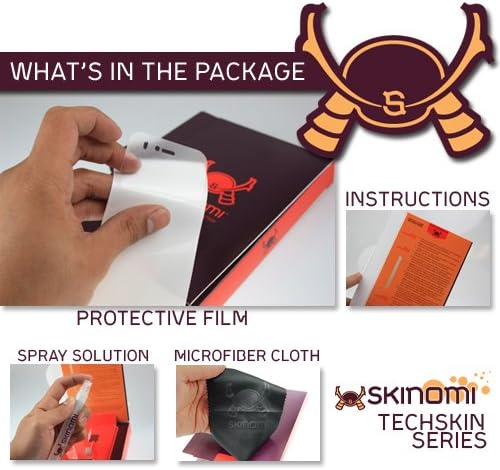 Skinomi גוף מלא מגן עור תואם ל- Kindle Fire Techskin כיסוי מלא סרט HD Slue