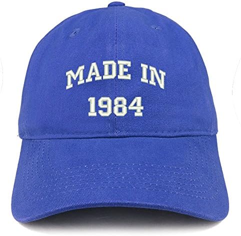 חנות הלבשה אופנתית תוצרת 1984 טקסט רקום כובע כותנה מוברש ליום הולדת 39