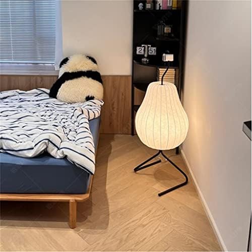 LDCHNH סוג יפני מנורה רצפת משי Wabi-Sabi במנורת חדר השינה הקדומה לסלון קדום
