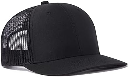 כובע משאית Quanhaigou - רשת Snap Back - Unisex כובע בייסבול מתכוונן - כובעי חוץ לגברים נשים