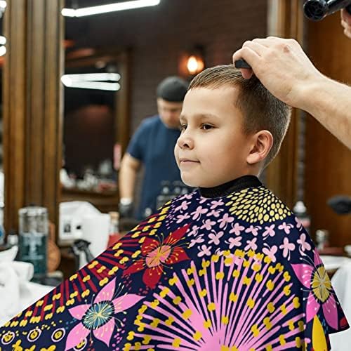 אוסטרלי לילדים פרחוניים תספורת תספורת קייפ מספרה עם כיסוי חיתוך שיער מתכוונן מתכוונן