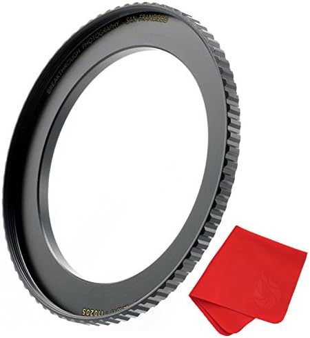 צילום פריצת דרך 55 ממ עד 67 ממ טבעת מתאם עדשות מדרגות למסננים, העשויה מפליז מכונה CNC עם גימור אלקטרוליטי שחור